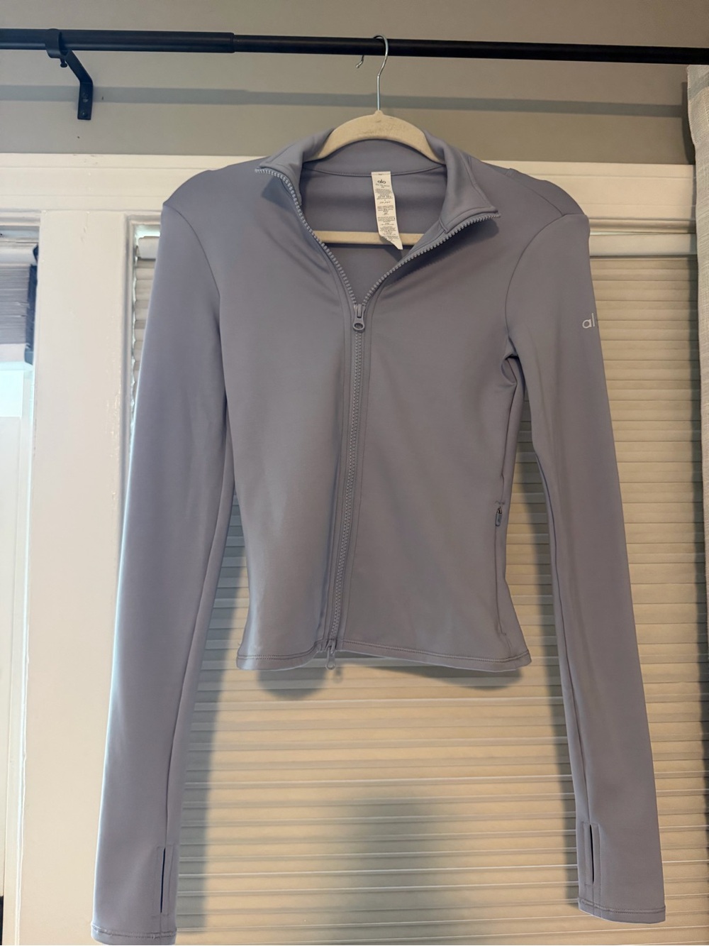 ALO Women's Zip-Up Active Jacket - Light Lavender